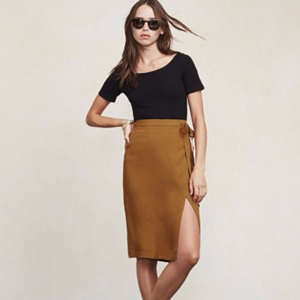 Reformation Alyssa Wrap Skirt - Size S